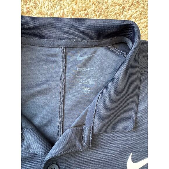 Nike DRI-FIT collard  Shirt, Black, size Large - Picture 5 of 7